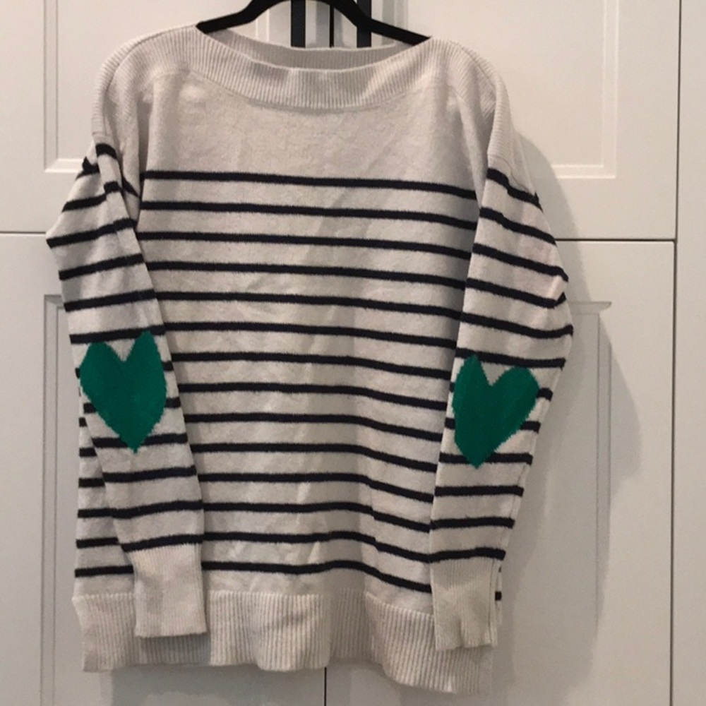 LOFT White Ribbed Sweater